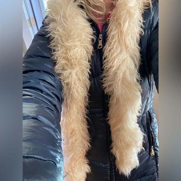 Italian Tuscan lamb real fur boa genuine  authentic fur beige  5ftx3.5” Vintage - Picture 4 of 11